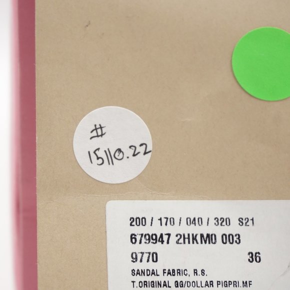 New in Blemished Box Women's The North Face x Gucci Beige & Orange Slides US 6 - Picture 5 of 16